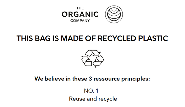 Vores plastik poser er alle lavet af genanvendt plastik