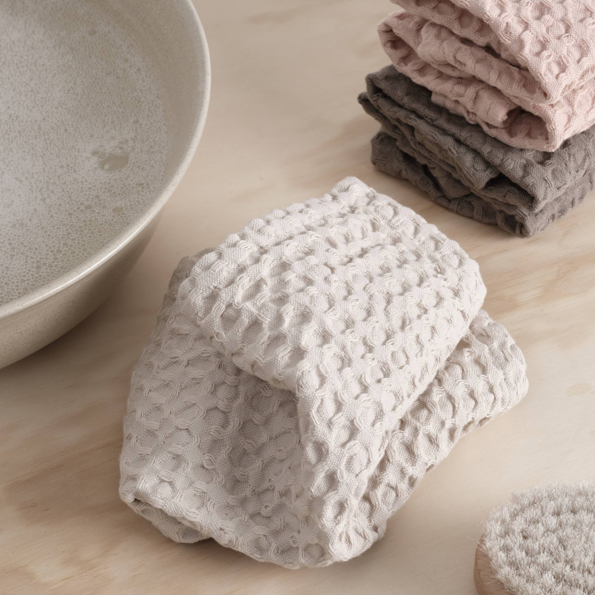 Big Waffle Wash Cloth (pack of 3 pcs) - 202 Stone