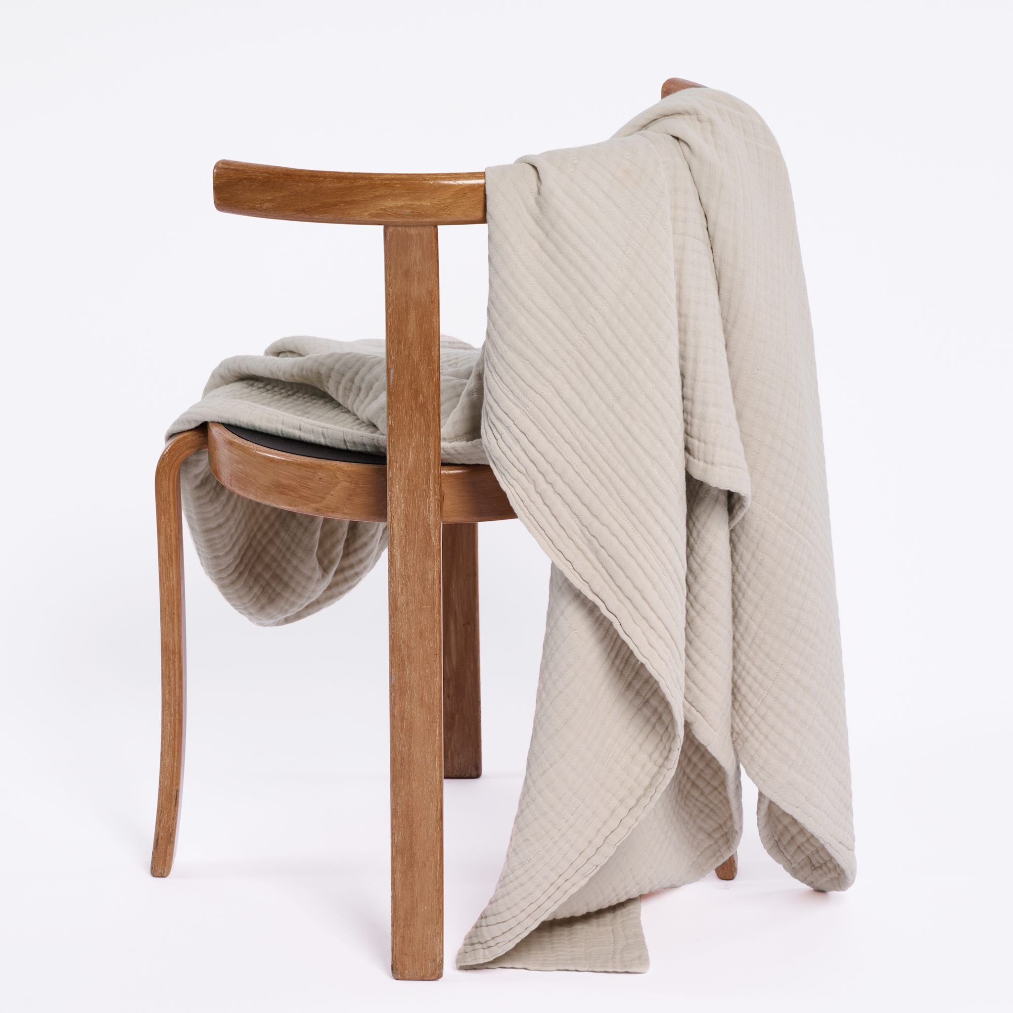 6-lags tæppe - Lys Beige