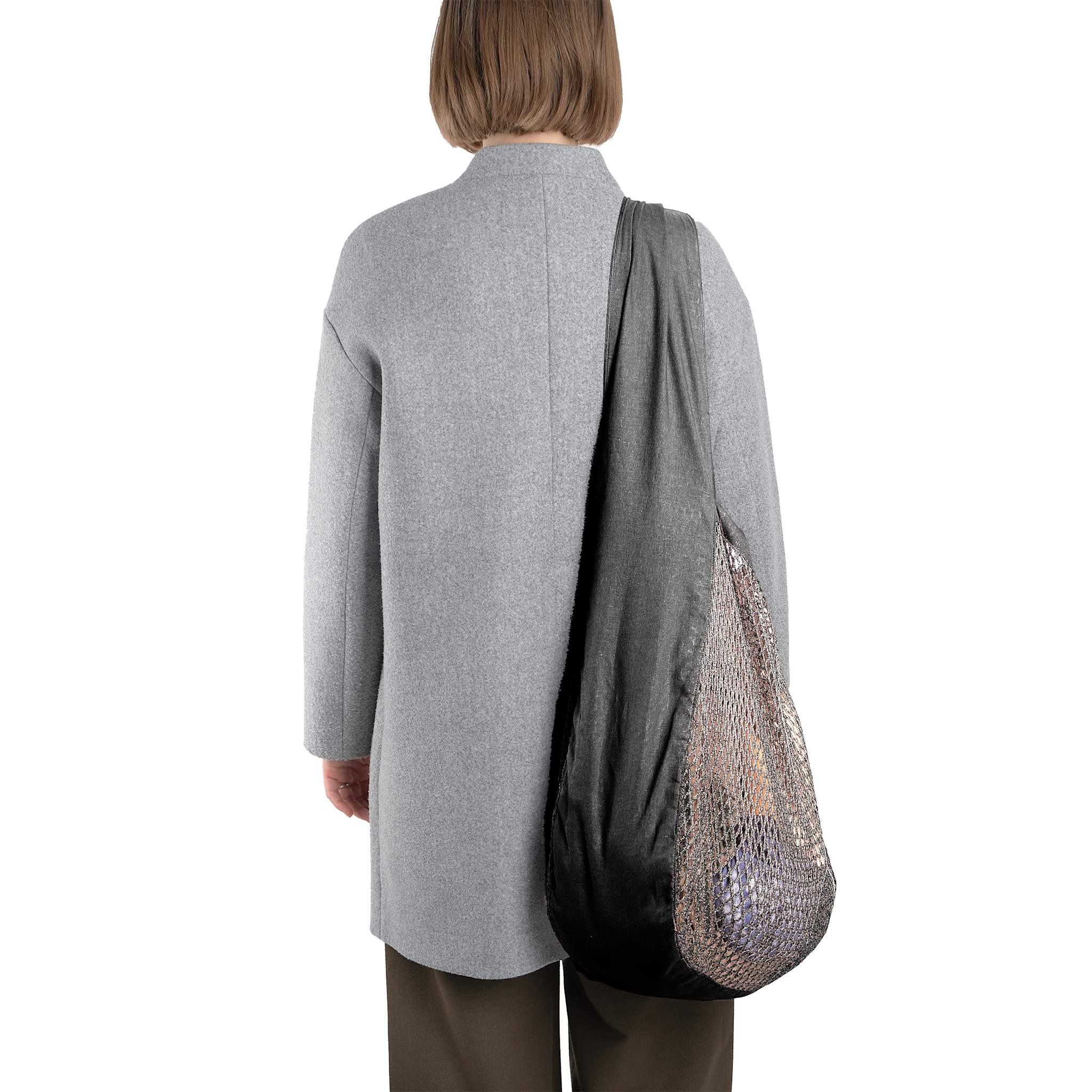 Net shoulder bag - 110 Dark grey