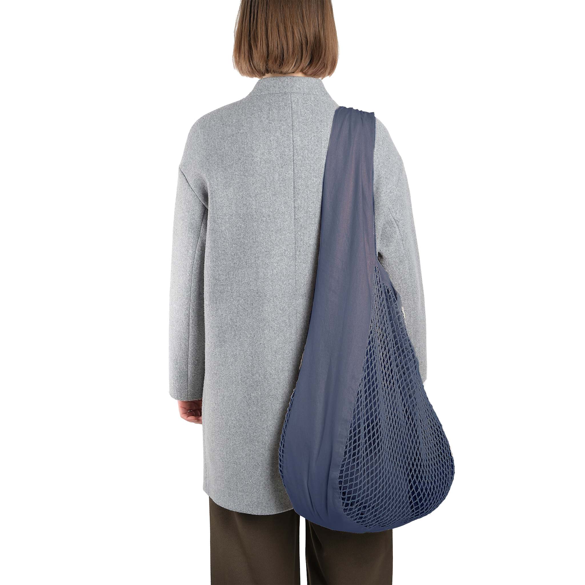 Net shoulder bag - 510 Grey blue