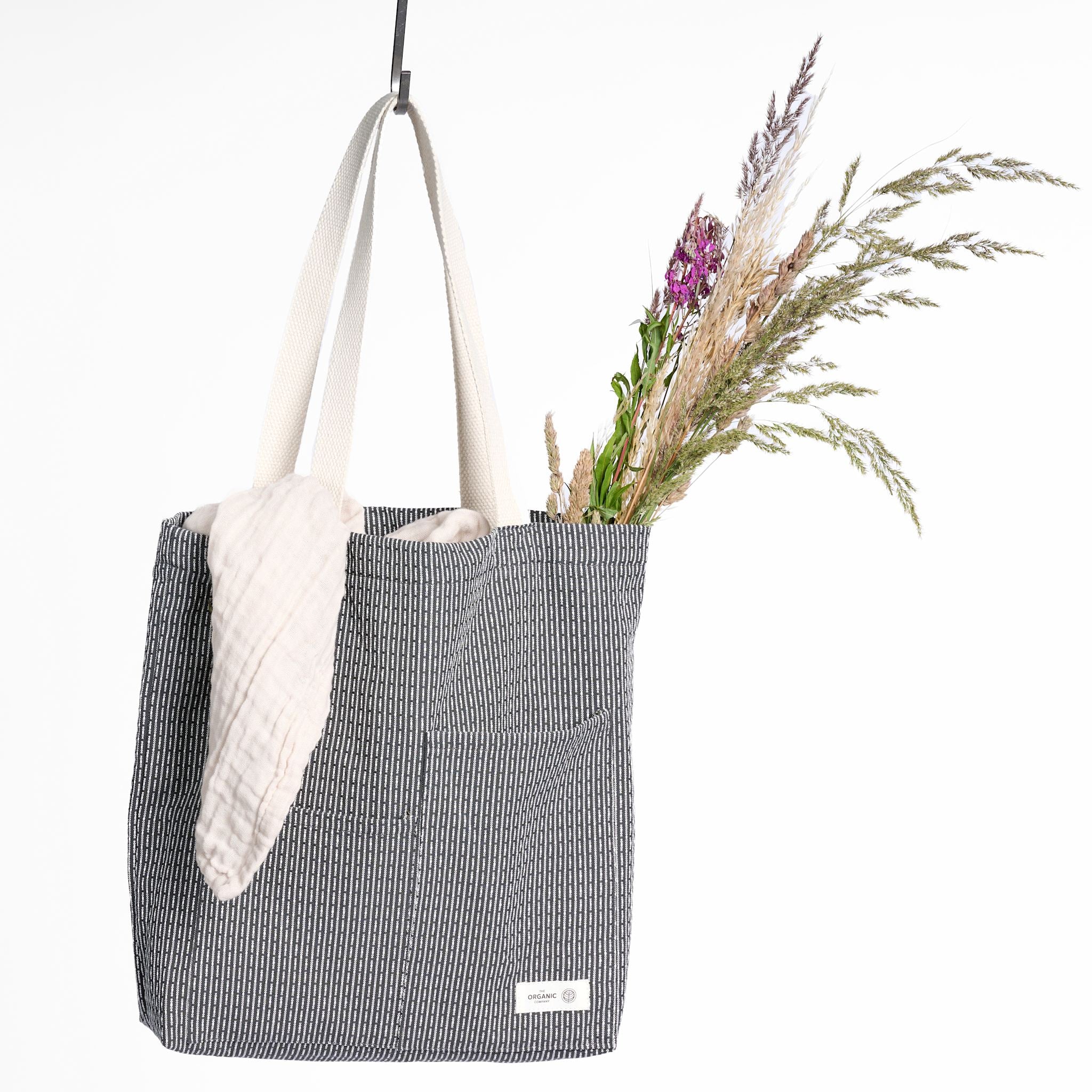 Piqué Tote Bag - Evening Grey