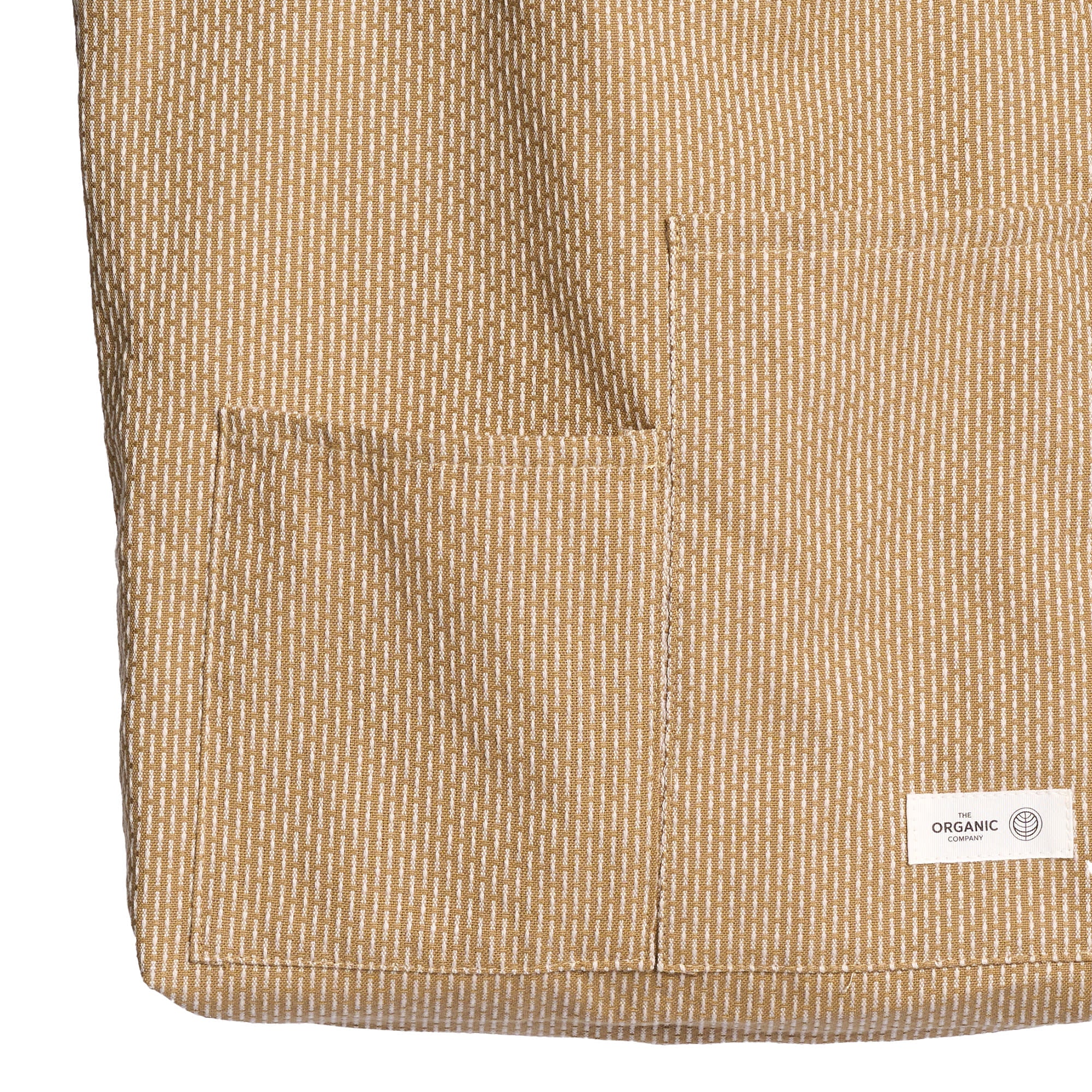 Piqué skulder taske - Khaki / Lys Beige