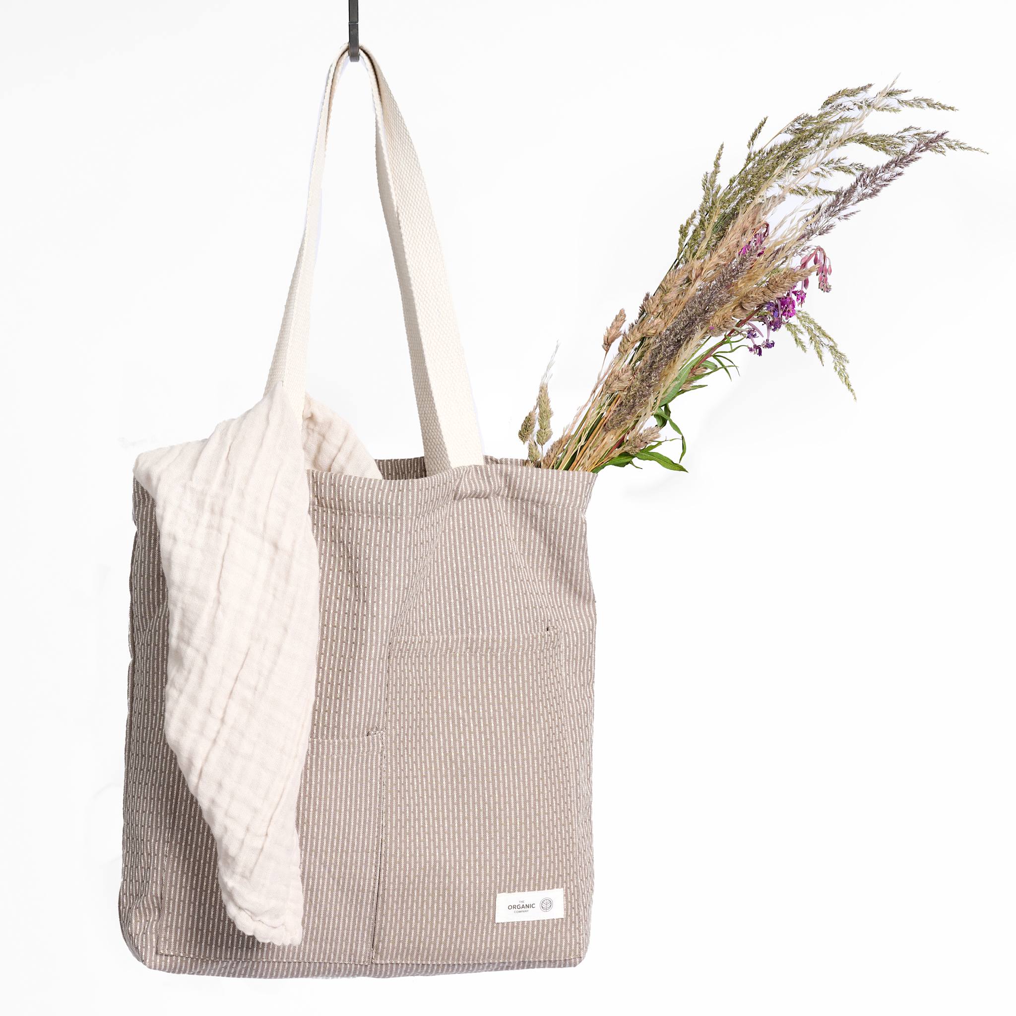 Piqué Tote Bag - Ler / Lys Beige