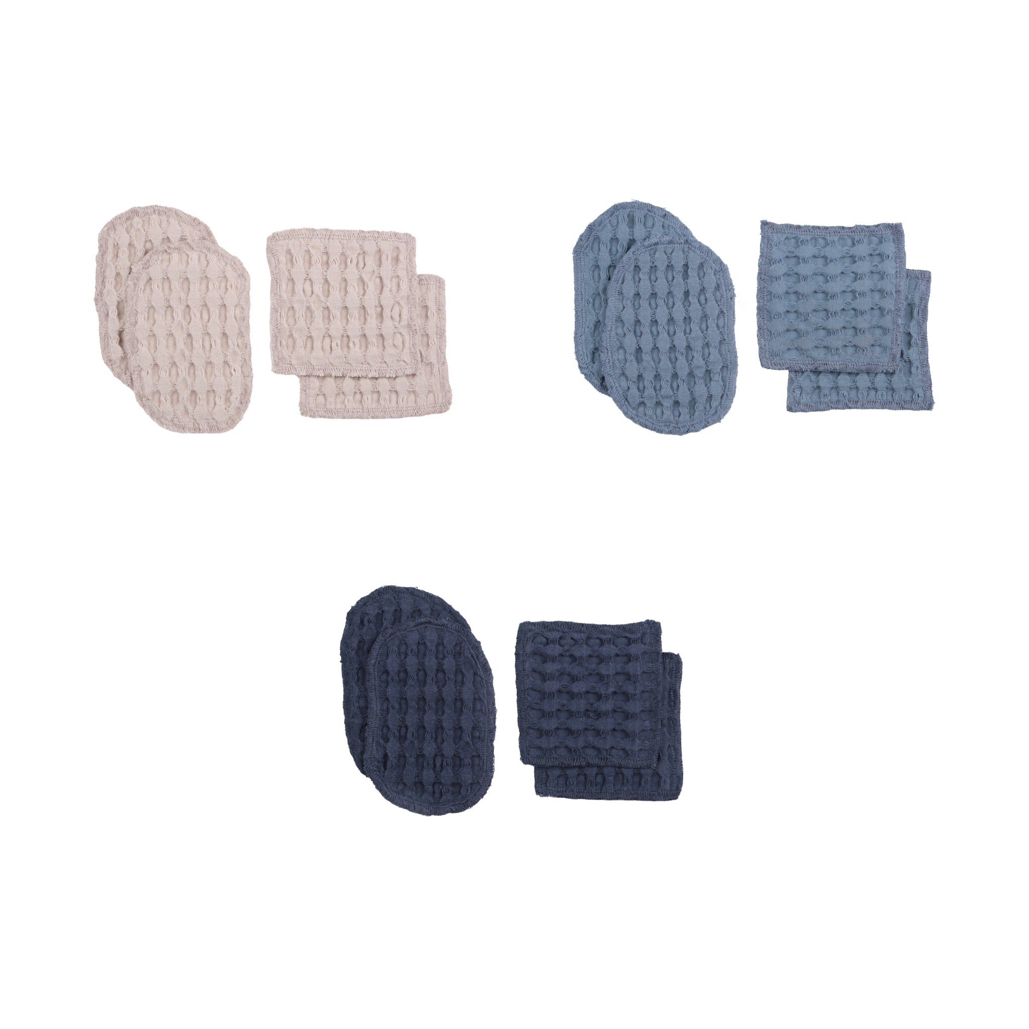 The Organic Company BIG WAFFLE LTD Makeup Pads Big Waffle 500 Dark blue