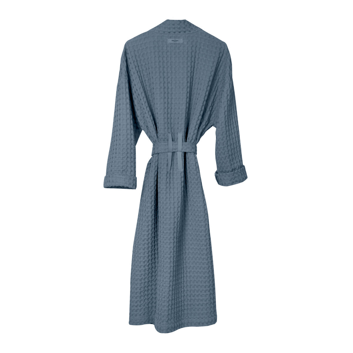 The Organic Company Big Waffle Bathrobe Big Waffle 510 Grey blue