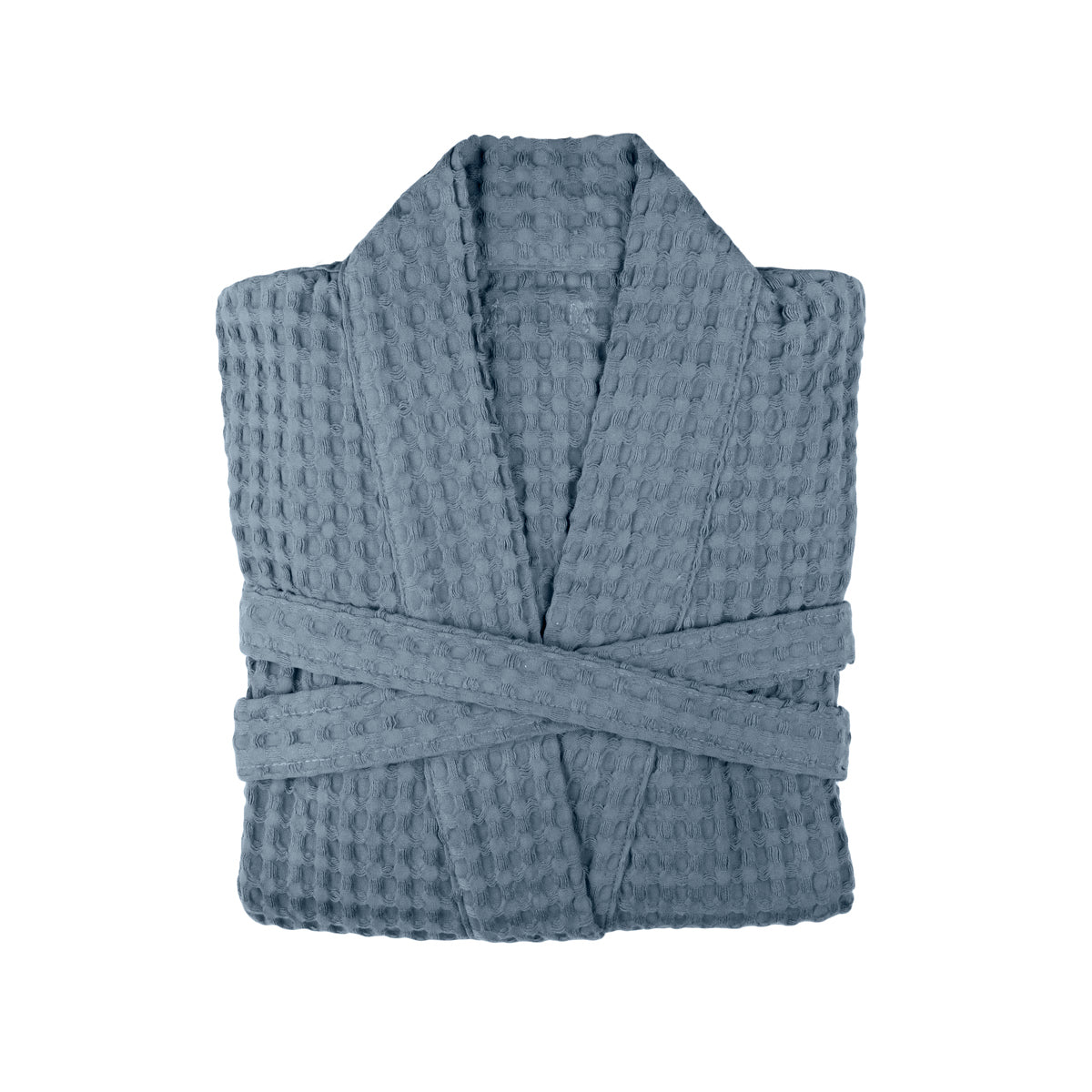 The Organic Company Big Waffle Bathrobe Big Waffle 510 Grey blue