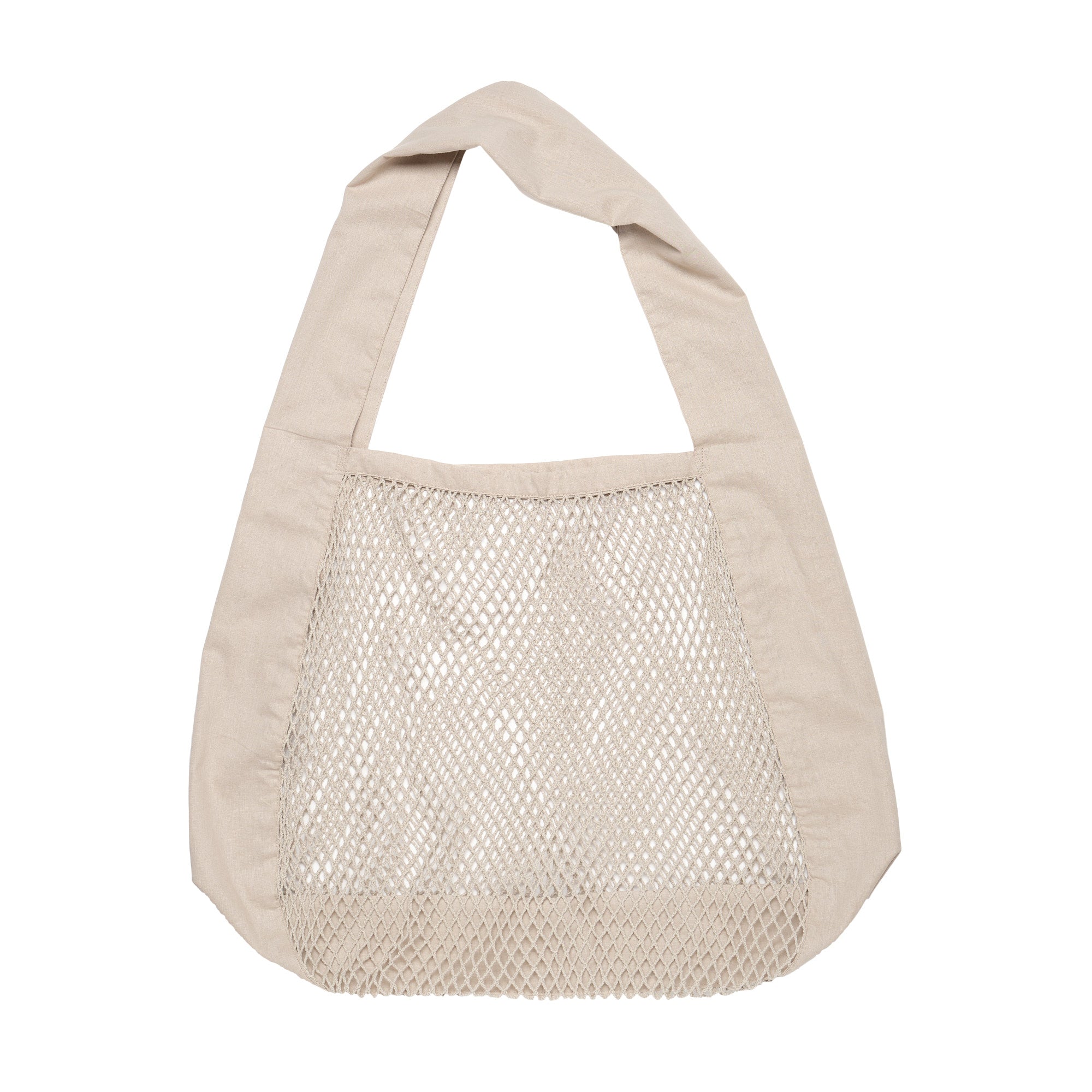 The Organic Company Net shoulder bag Net Fabric (10's x 10's) 202 Stone
