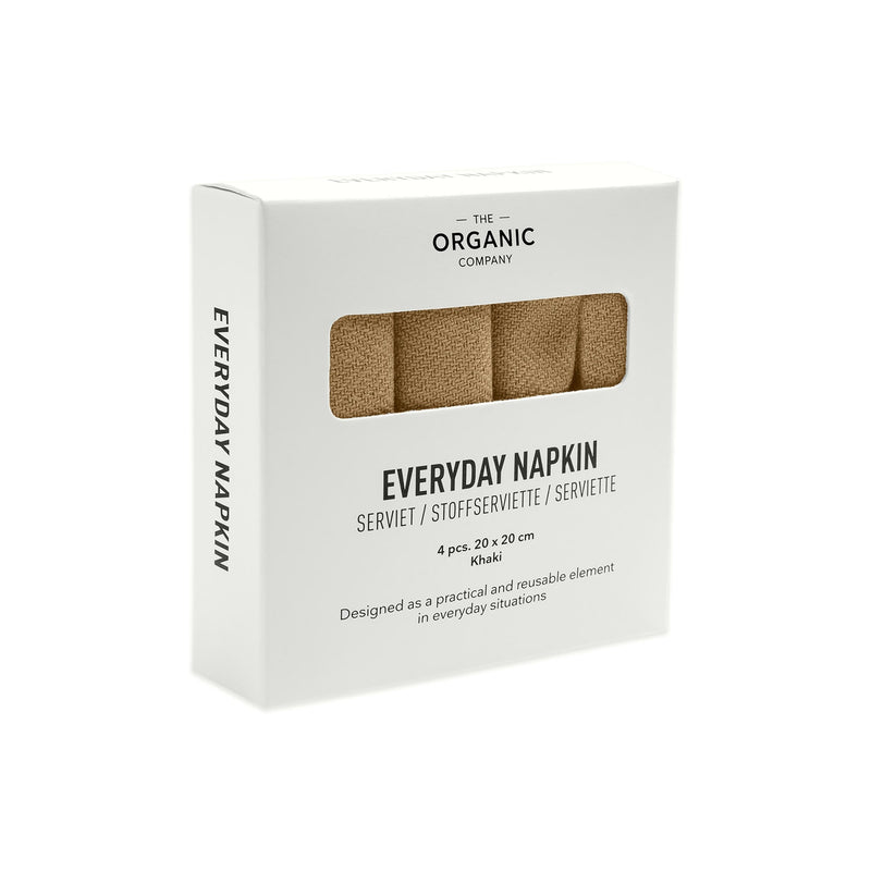 The Organic Company Everyday Napkin Herringbone 215 Khaki