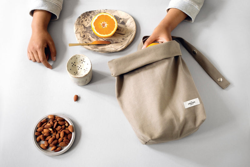 The Organic Company Lunch Bag Heavy canvas 202 Stone