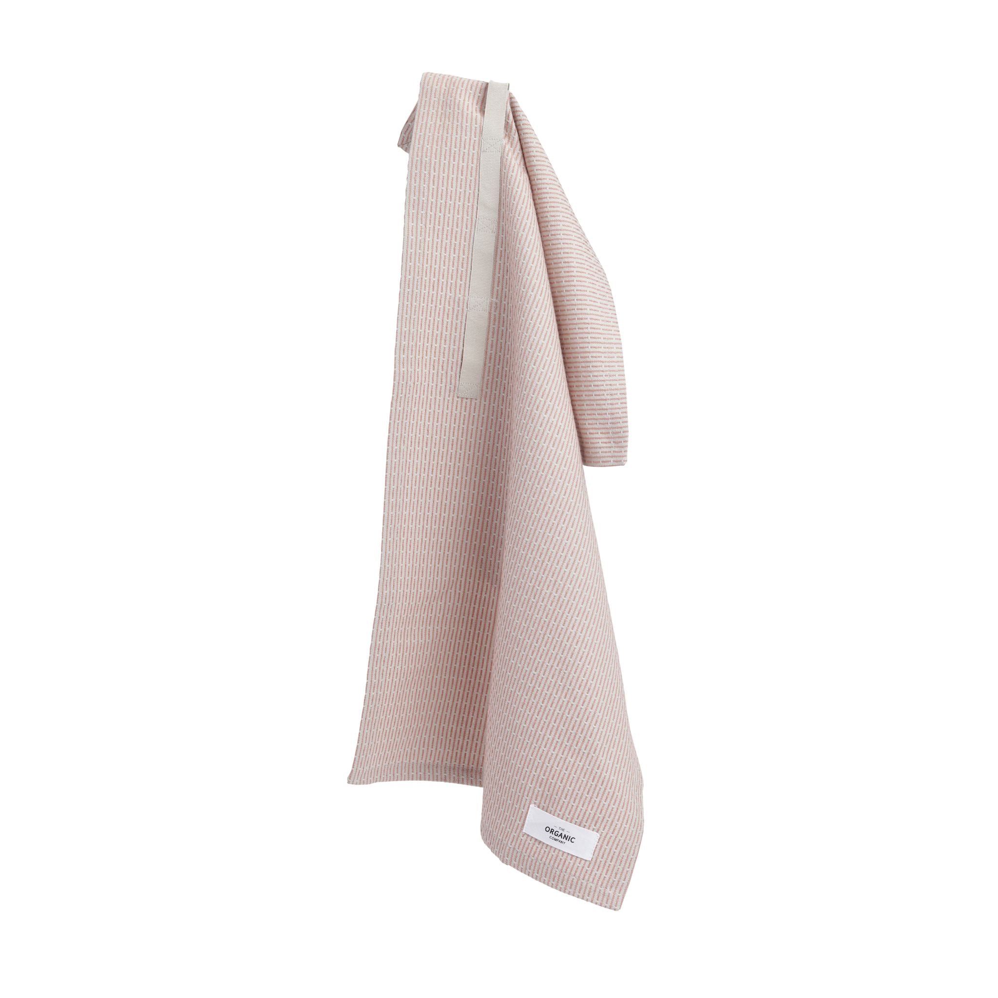 Køkken håndklæde - Lys Beige / Lyserød