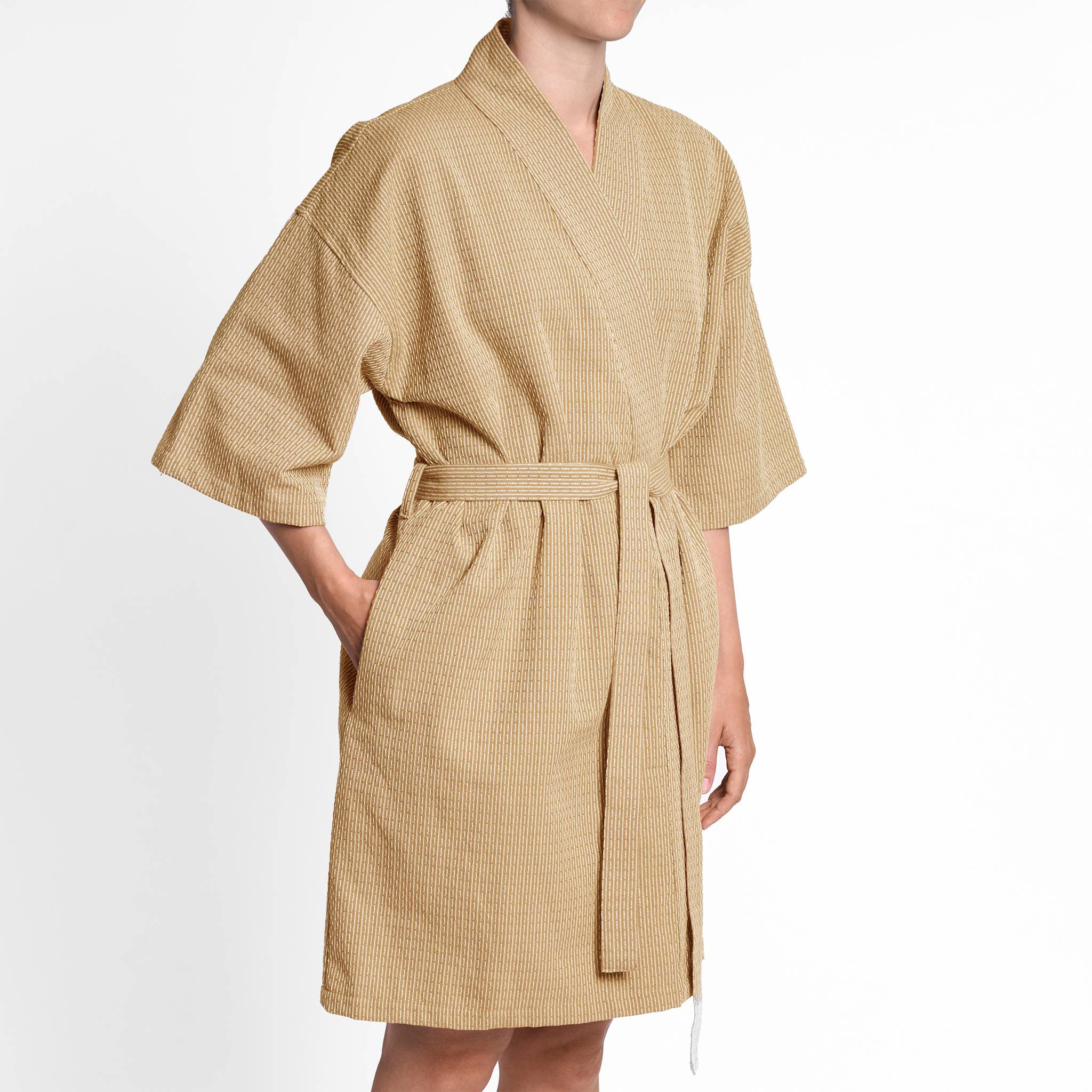 Wellness Bathrobe - 216 Khaki stone