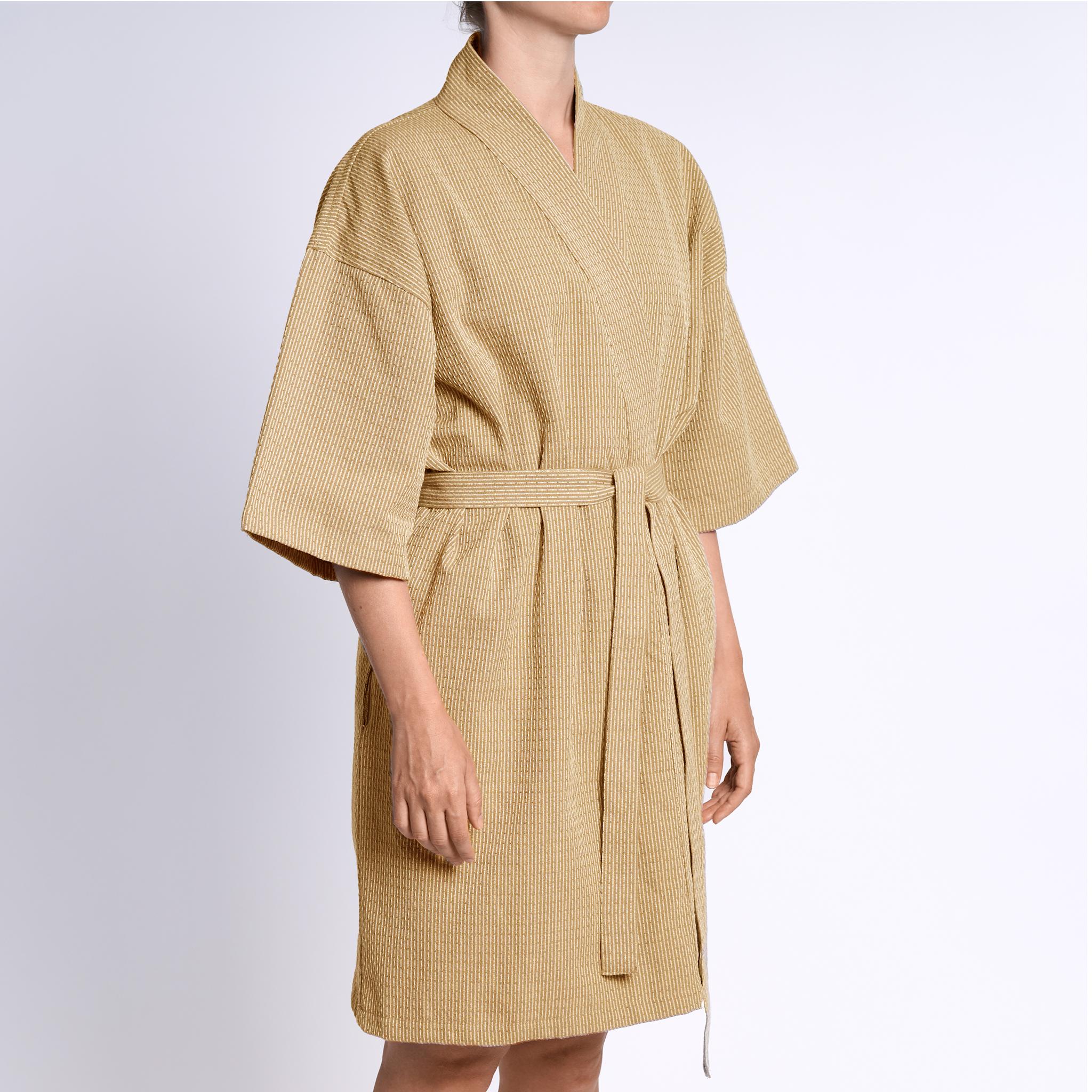 Wellness Bathrobe - 216 Khaki stone