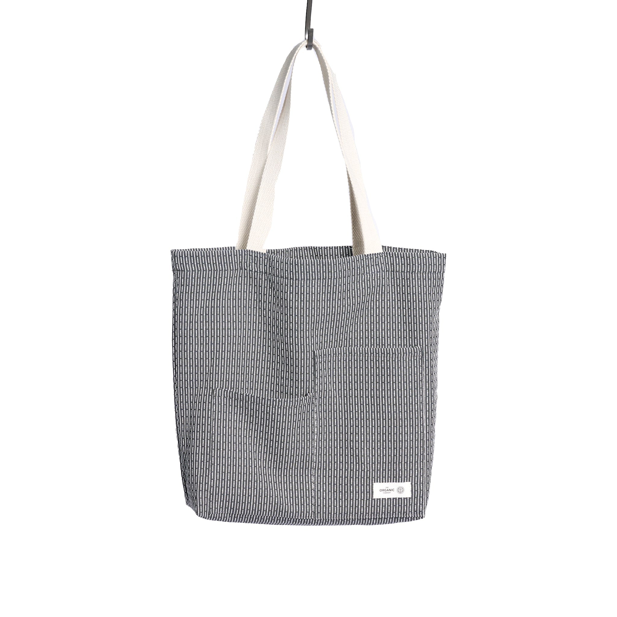 Piqué skulder taske - Evening Grey