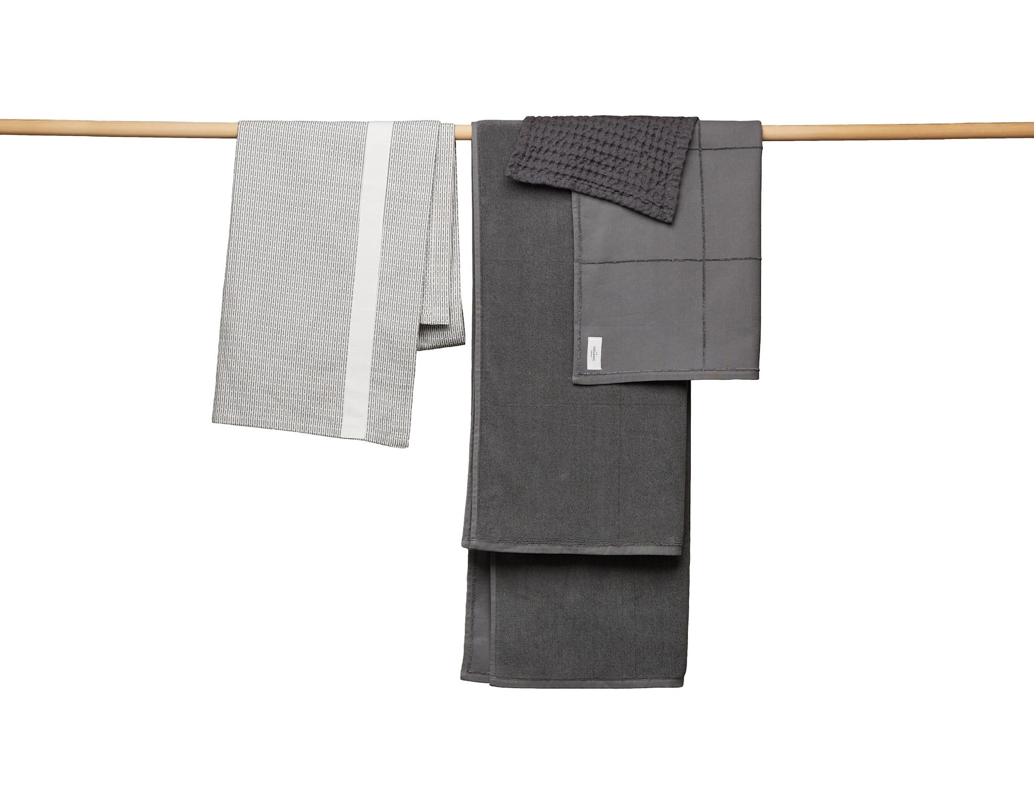 The Organic Company CALM Towel to Wrap TerryPlain 110 Dark grey