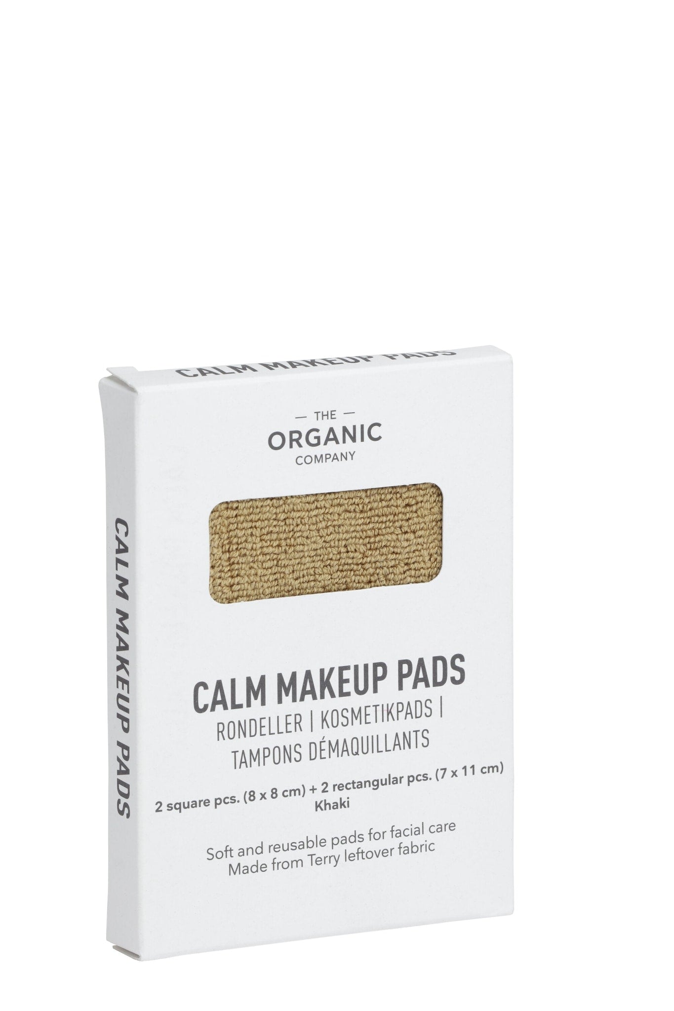 The Organic Company CALM Makeup Pads TerryPlain 215 Khaki