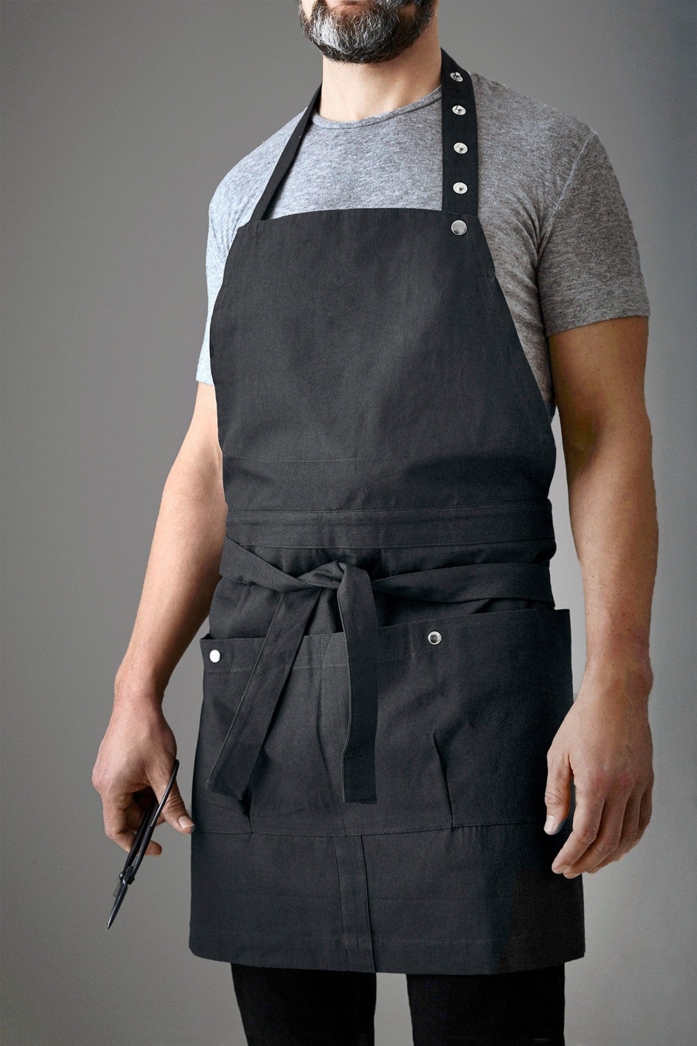 The Organic Company Creative and Garden Apron Canvas 100 Black