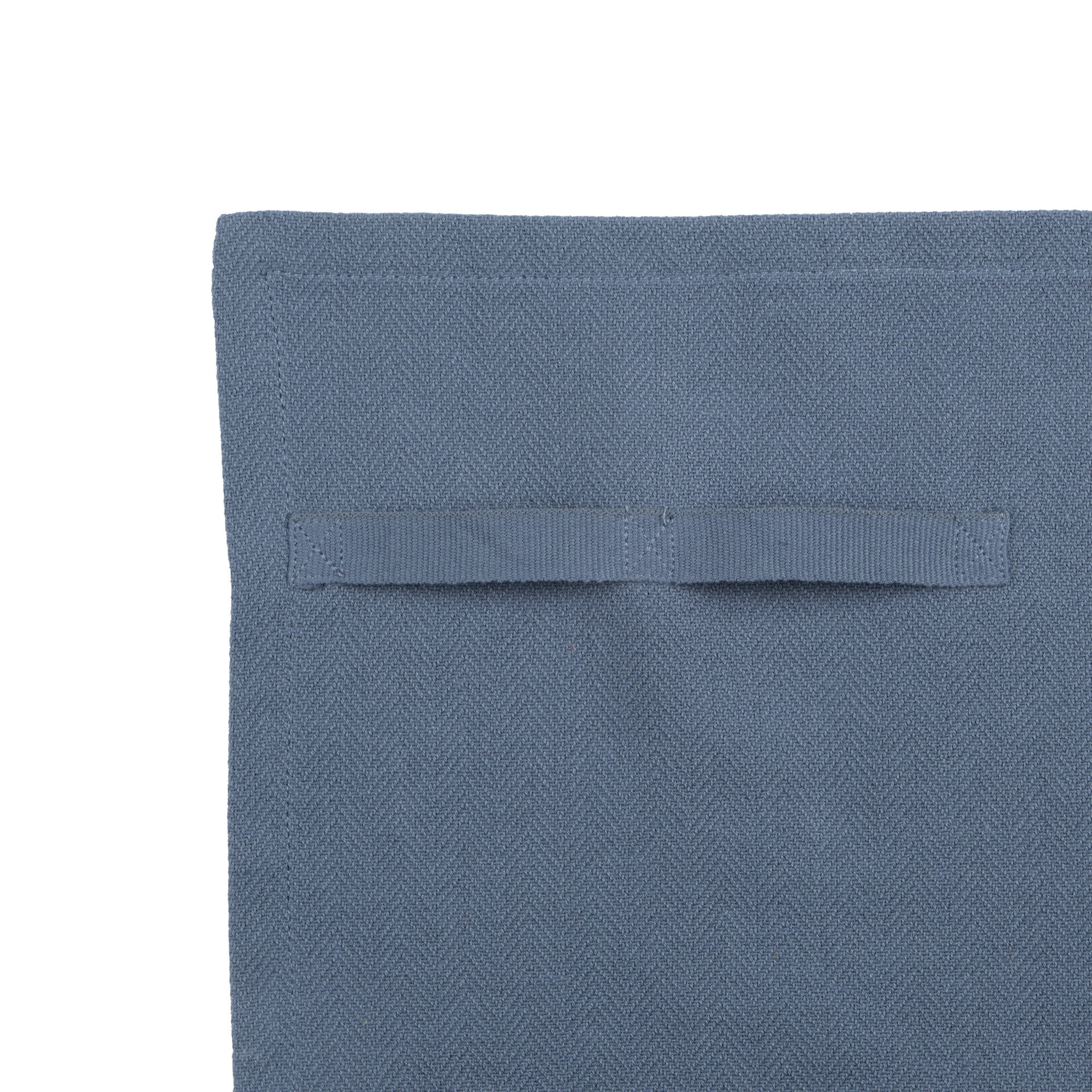 The Organic Company Dinner Napkins Herringbone 510 Grey blue