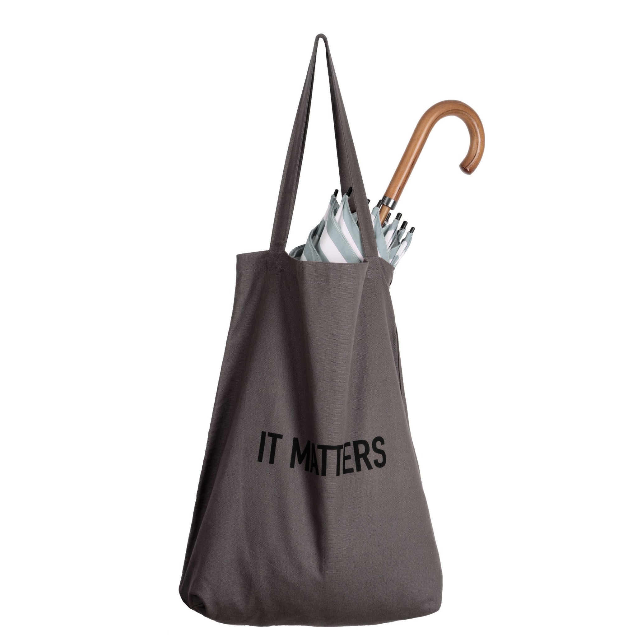 The Organic Company It Matters Bag Plain 110 Dark grey