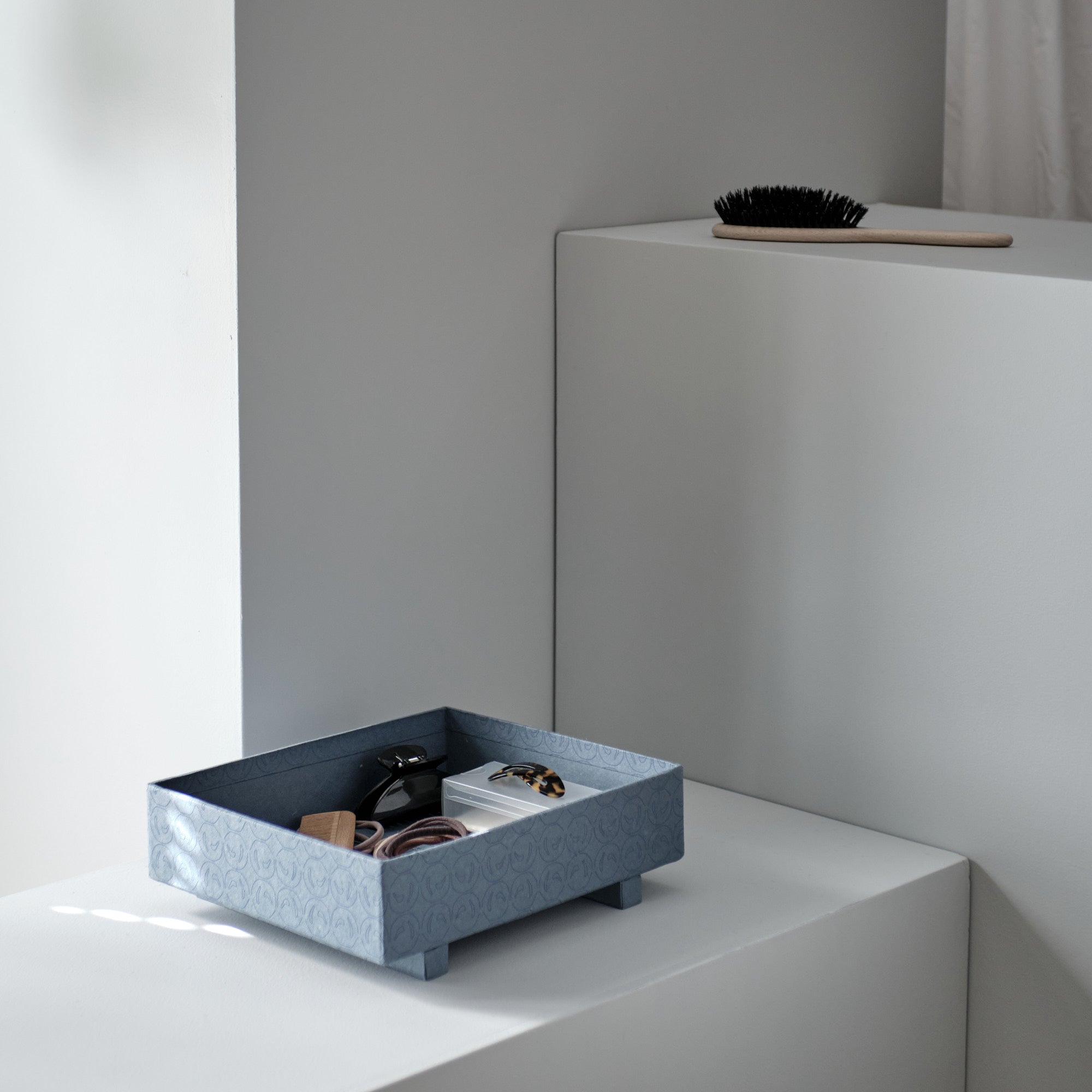 The Organic Company Tray box set (Totoru) Recycled paper and recycled cotton 993 Ocean selection