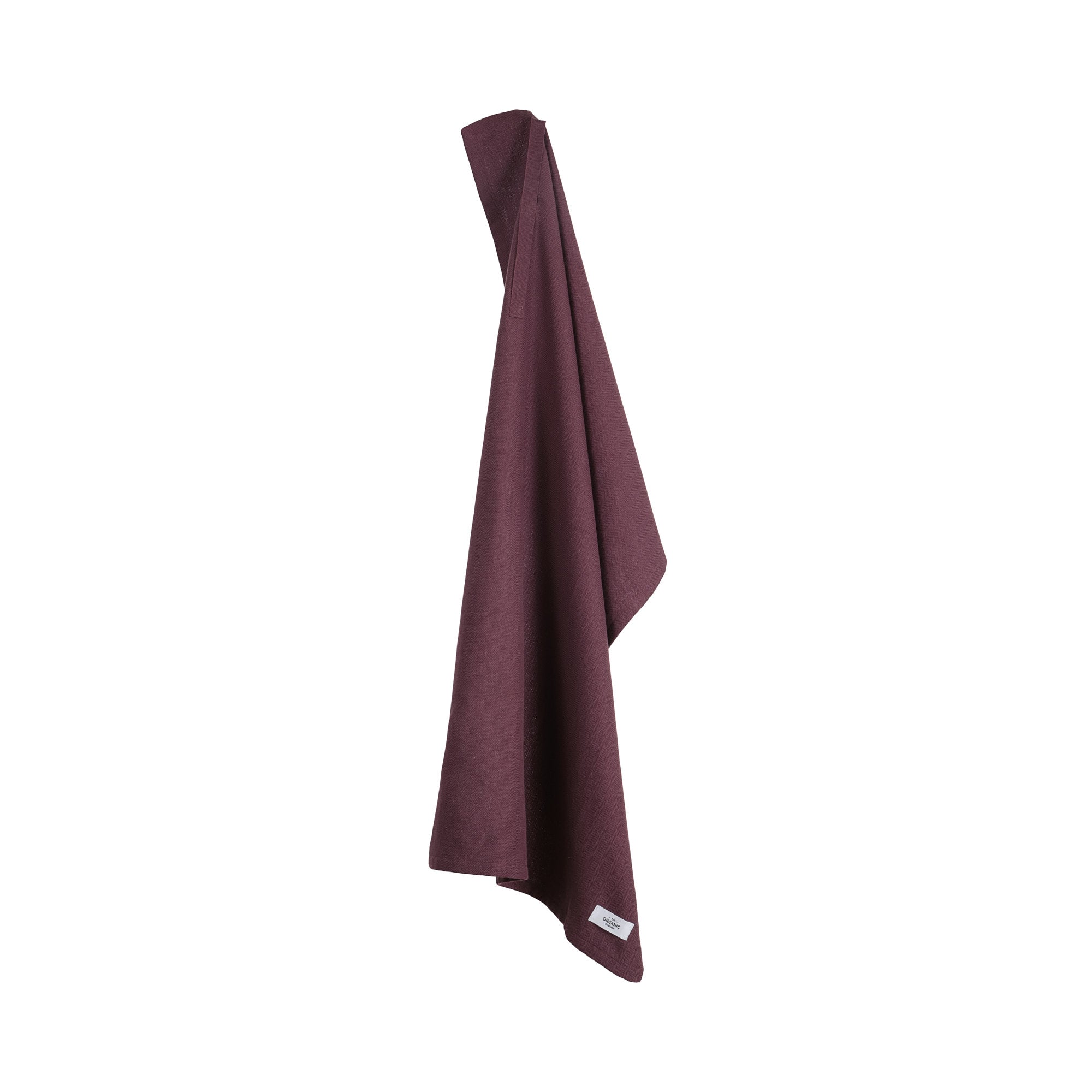 The Organic Company Kitchen Towel Herringbone 390 Maroon