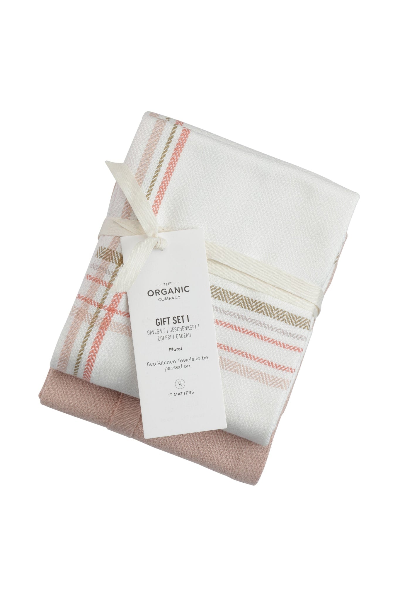 The Organic Company Gift set I Herringbone 812 Floral Check giftset I