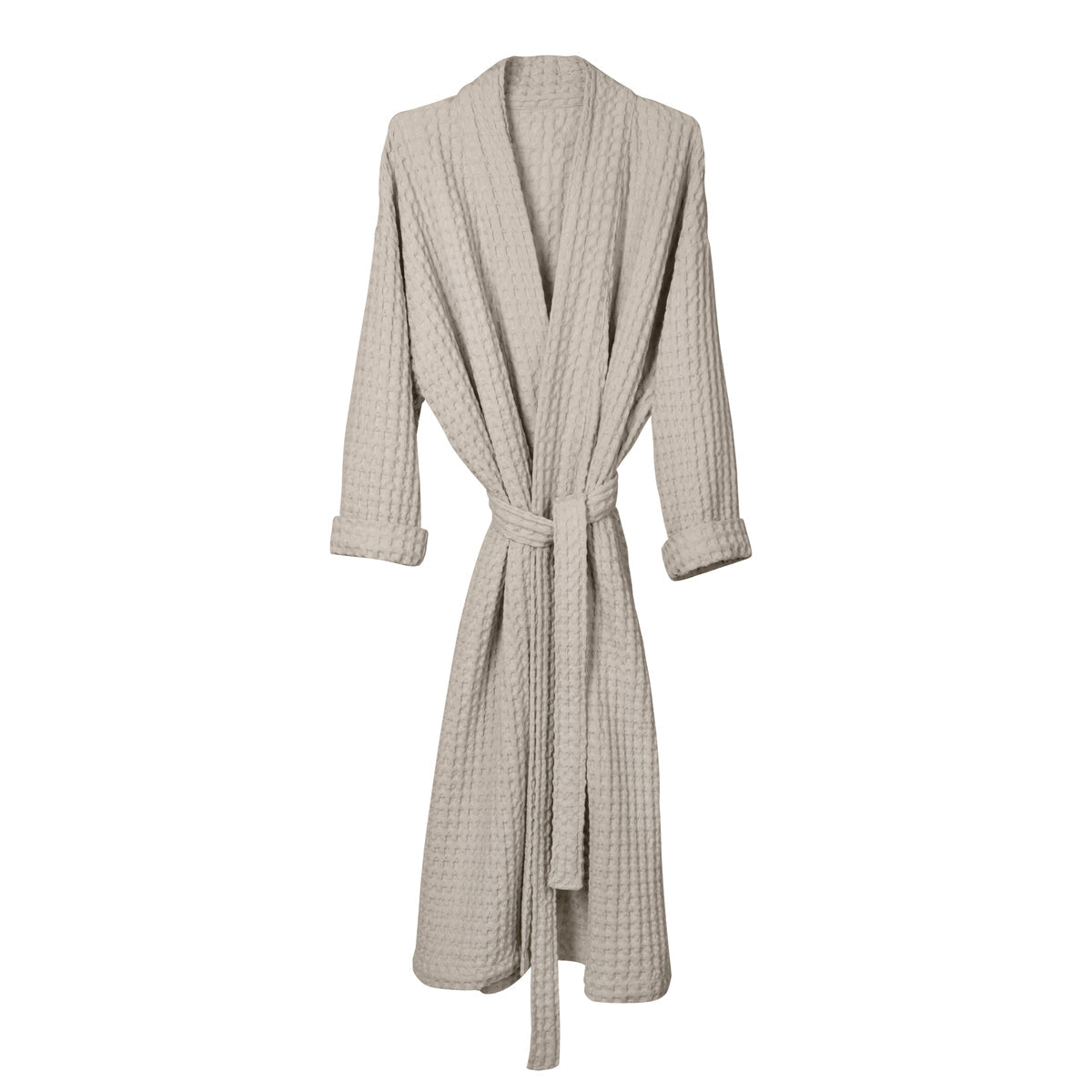 The Organic Company Big Waffle Bathrobe Big Waffle 202 Stone