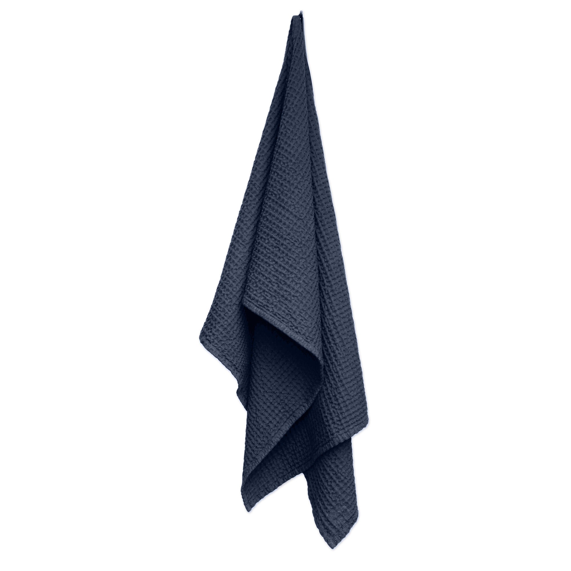 The Organic Company Big Waffle Towel and Blanket - 150 x 100 cm Big Waffle 500 Dark blue