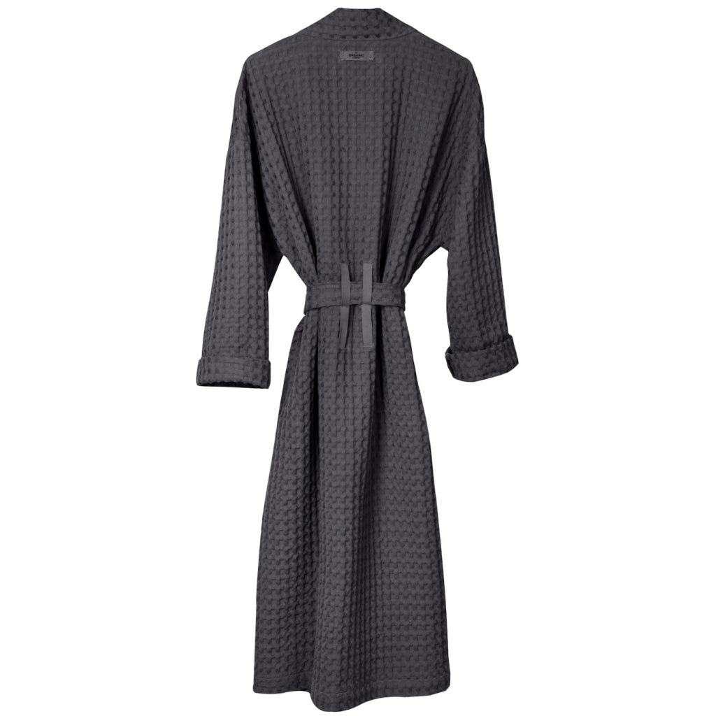 The Organic Company Big Waffle Bathrobe Big Waffle 110 Dark grey