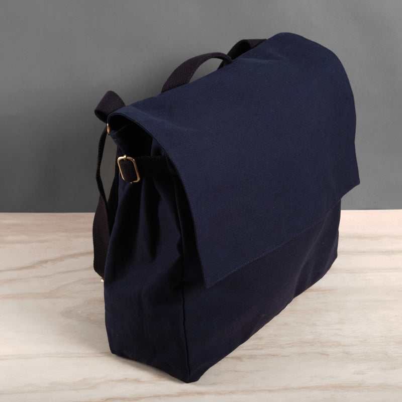 The Organic Company Big Shoulder Bag Heavy canvas 502 Rei - dark blue