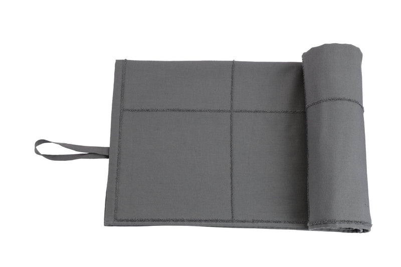 The Organic Company CALM Towel to Go - 60 x 120 cm TerryPlain 110 Dark grey