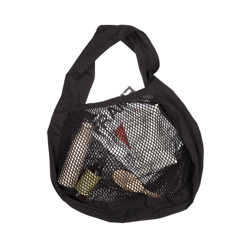 The Organic Company Net shoulder bag Net Fabric (10's x 10's) 100 Black