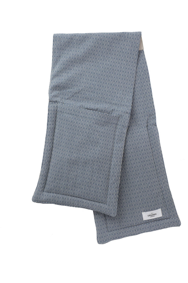The Organic Company Oven Gloves Piqué 511 Grey blue stone
