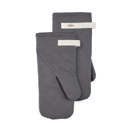 The Organic Company Oven Mitts Large Canvas 110 Dark grey