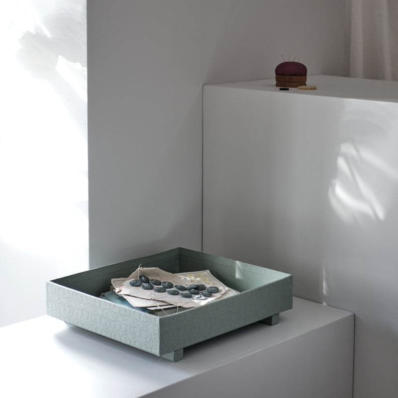 The Organic Company Tray box set (Totoru) Recycled paper and recycled cotton 993 Ocean selection
